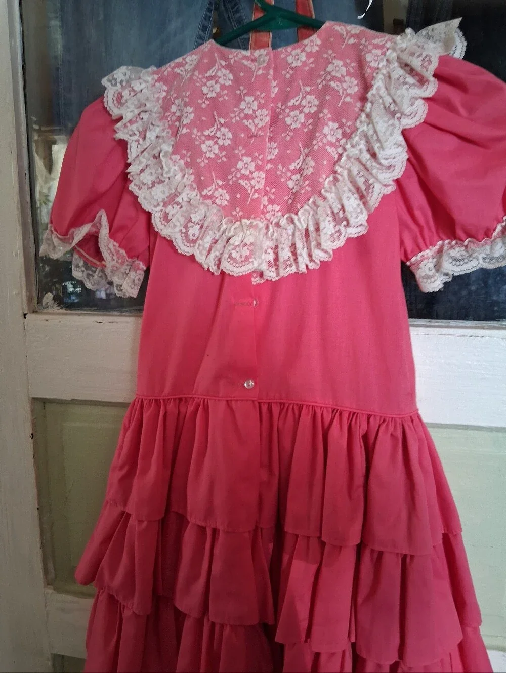 Ralph Lauren Pink Lace Overlay Dress